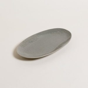 BANDEJA OVAL KHADI GREY 30,5X18 CM